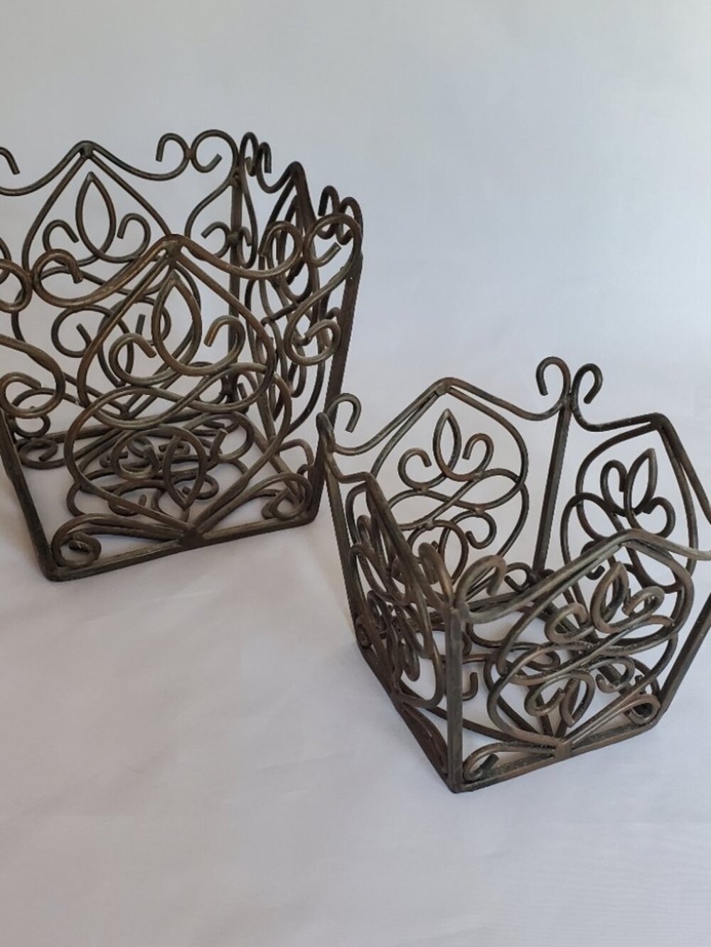 Southern Living  at Home Rosedale Plant Holders One Large, One Small